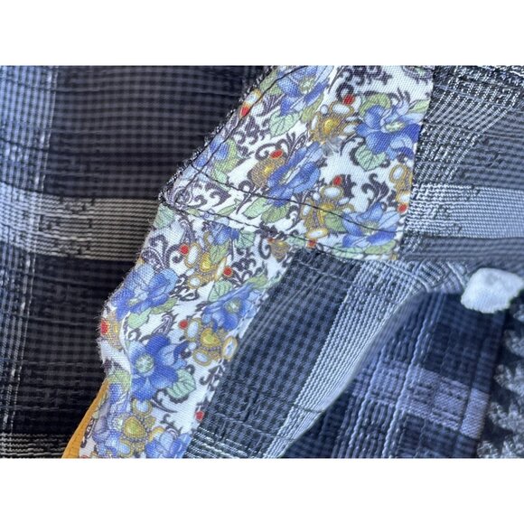 Robert Graham Shirt Men's L Blue Houndstooth  Long Sleeve Button Down Shirt - Picture 10 of 16